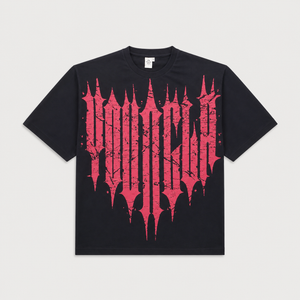 Young LA | Oversized Round Neck T-Shirt | Black
