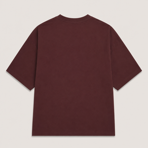 GymShark | Oversized Round Neck T-Shirt | Maroon