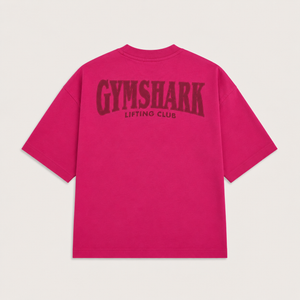 GymShark | Oversized Round Neck T-Shirt | Pink