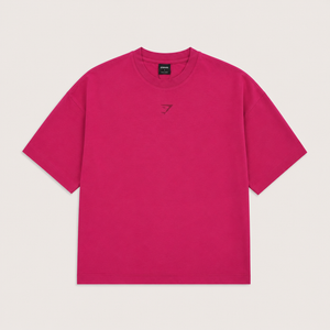GymShark | Oversized Round Neck T-Shirt | Pink