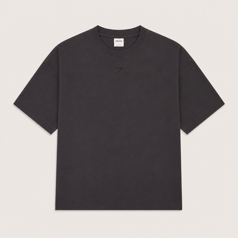 GymShark | Oversized Round Neck T-Shirt | Black