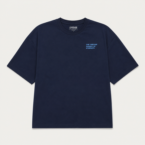 GymShark | Oversized Round Neck T-Shirt | Navy Blue