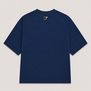 GymShark | Oversized Round Neck T-Shirt | Blue