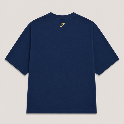 GymShark | Oversized Round Neck T-Shirt | Blue