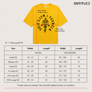 Young LA | Oversized Round Neck T-Shirt | Yellow