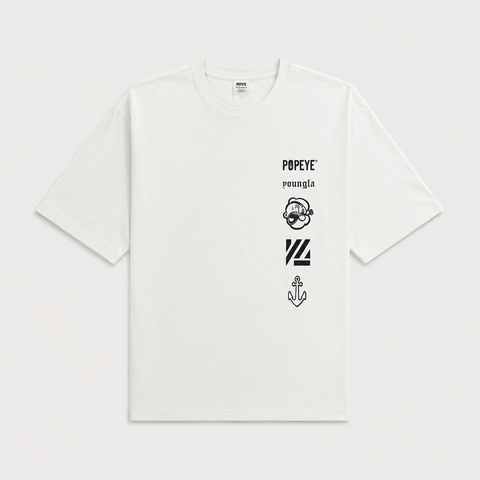 Young LA | Oversized Round Neck T-Shirt | White