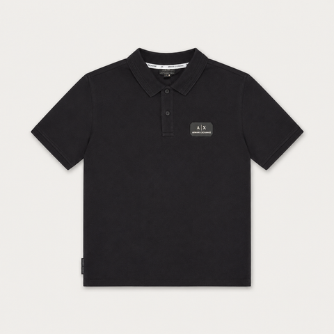Armani Exchange | Black Polo T-Shirt