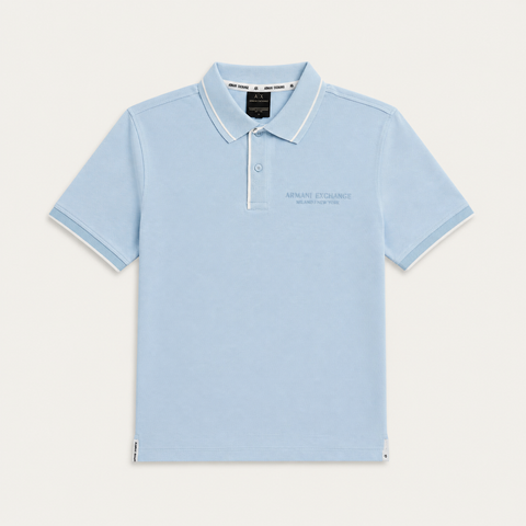 Armani Exchange | Blue Polo T-Shirt