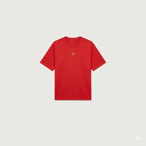 GymShark | Red Round Neck T-Shirt