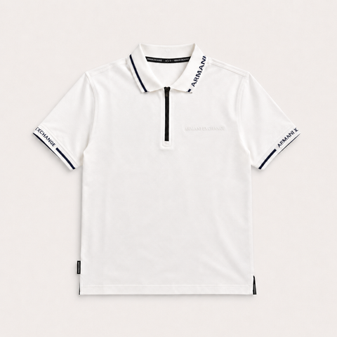 Armani Exchange | White Polo T-Shirt